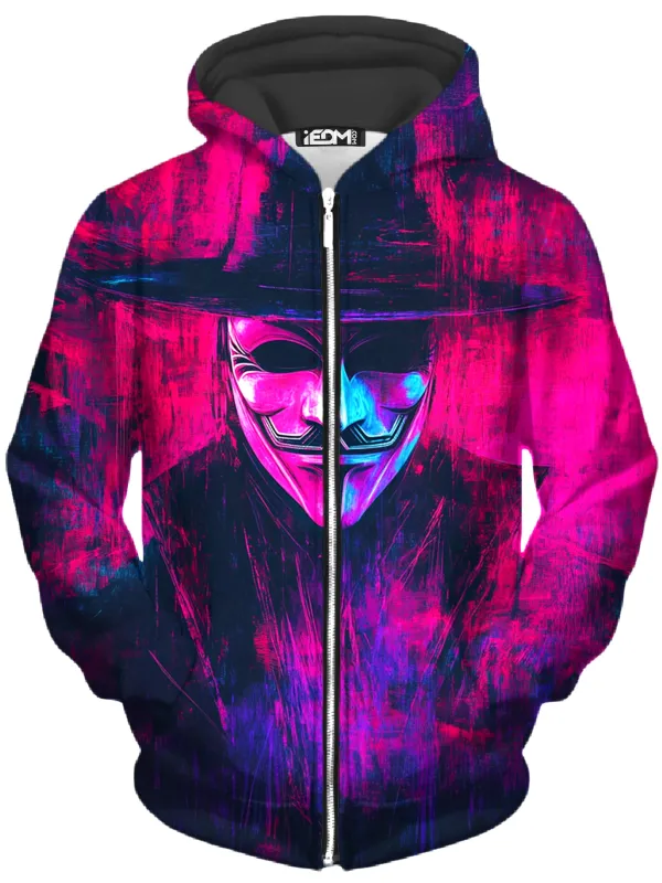 Vapor Rebellion Unisex Zip-Up Hoodie sold by iEDM