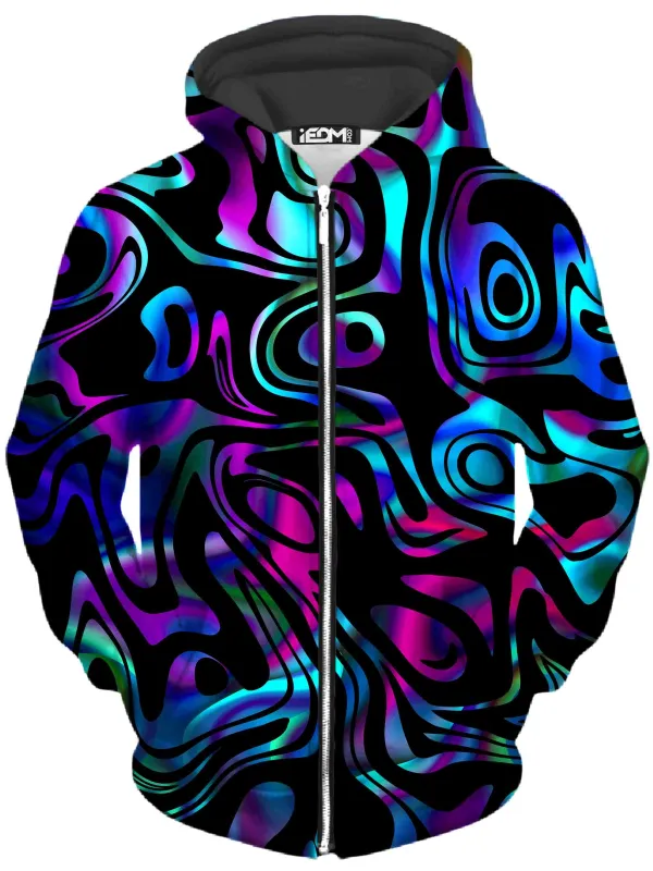 Dynamic Blues Unisex Zip-Up Hoodie sold by iEDM