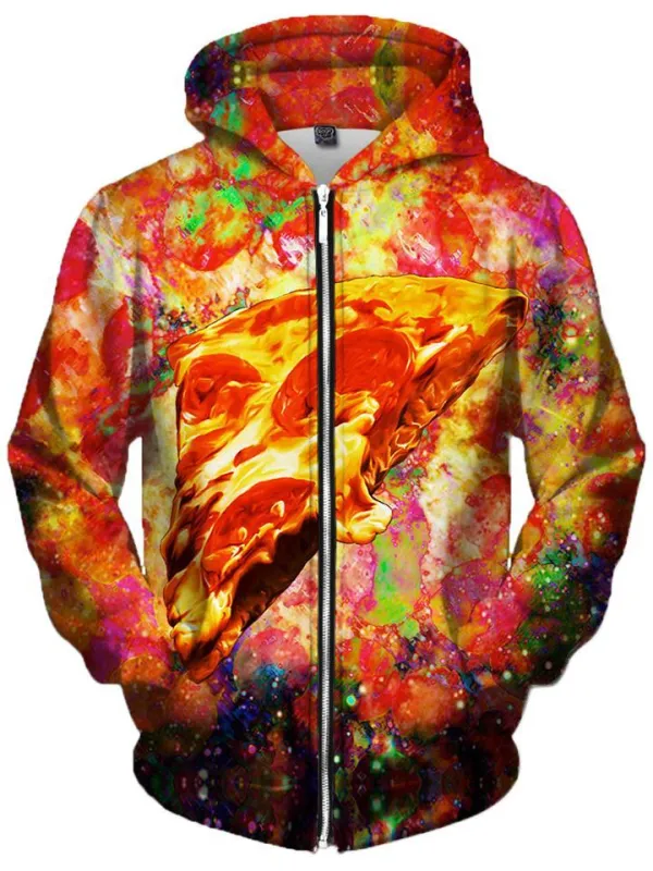 Pizza Unisex Zip-Up Hoodie sold by iEDM