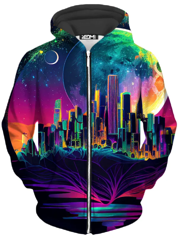Back to Reality Unisex Zip-Up Hoodie sold by iEDM