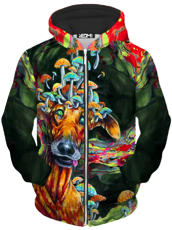 Mush Puppy Unisex Zip-Up Hoodie sold by iEDM