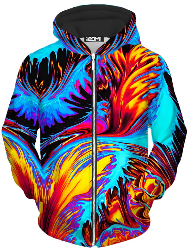 Phoenix Feather Unisex Zip-Up Hoodie sold by iEDM