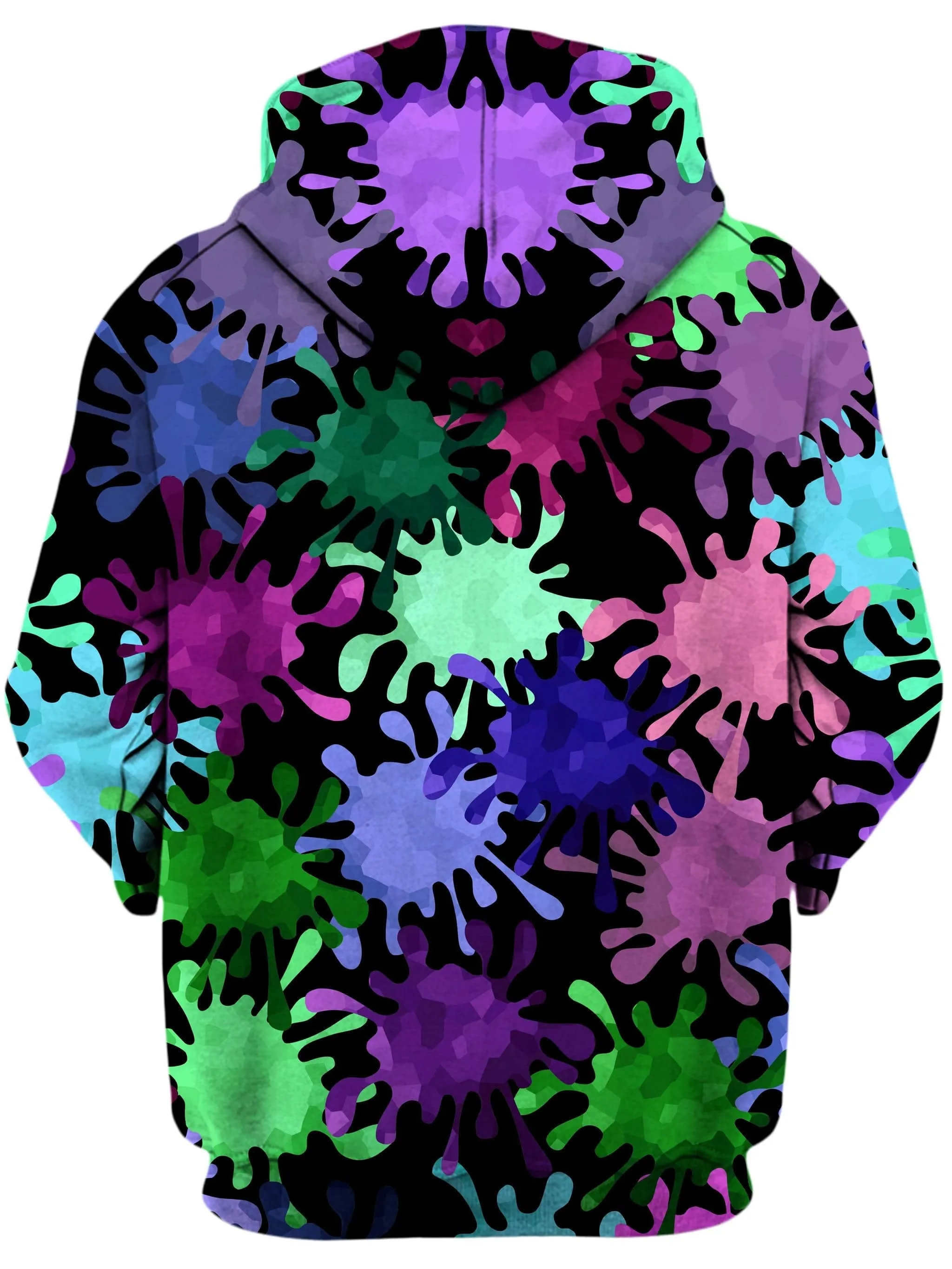Tripadelic Splatter Unisex Zip-Up Hoodie sold by iEDM product image thumbnail 2