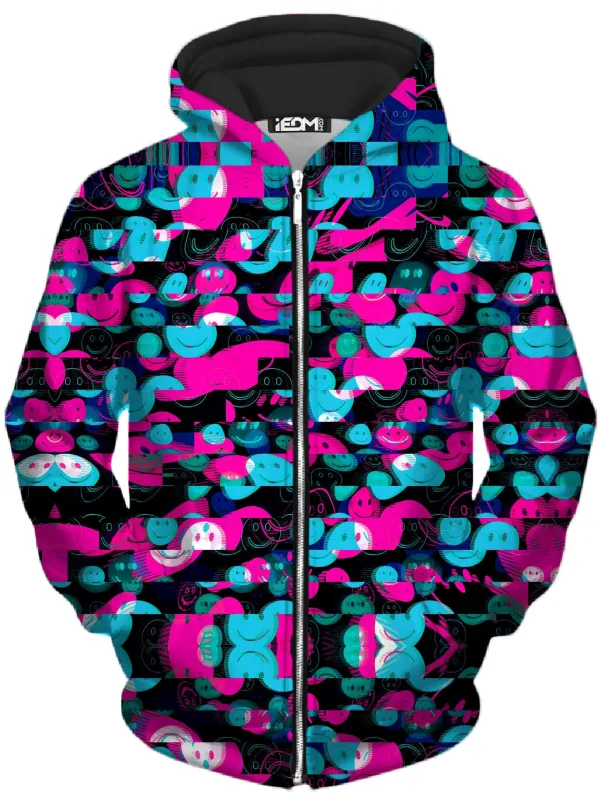 Smiles of Nightmares Past Unisex Zip-Up Hoodie sold by iEDM