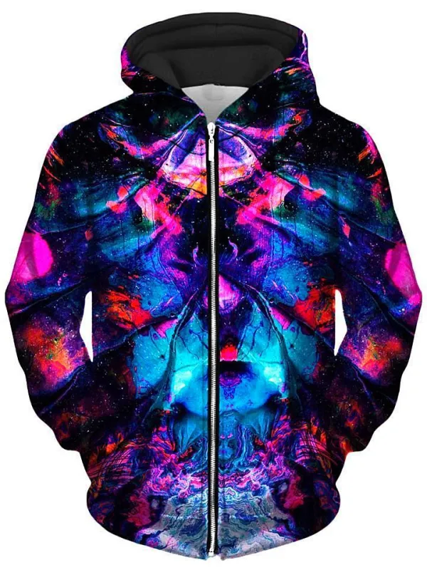 Supine Unisex Zip-Up Hoodie made by iEDM