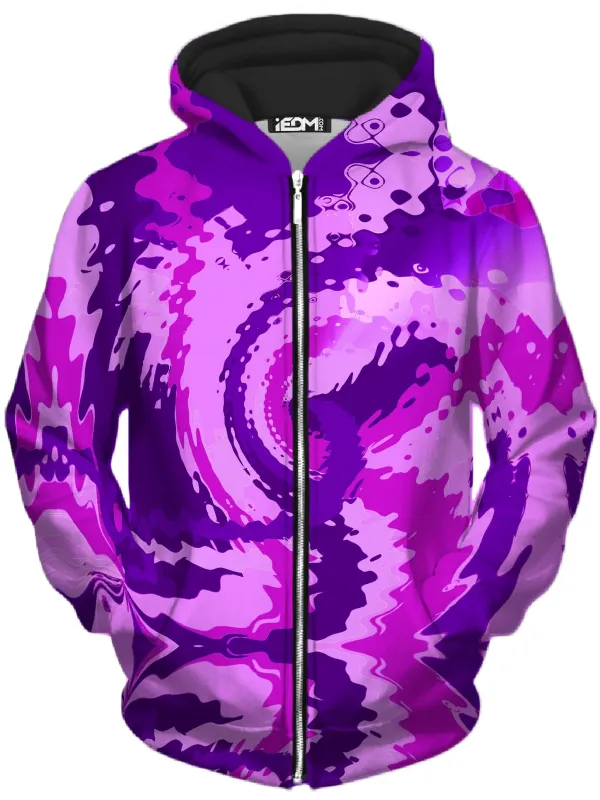 Purple Haze Unisex Zip-Up Hoodie sold by iEDM