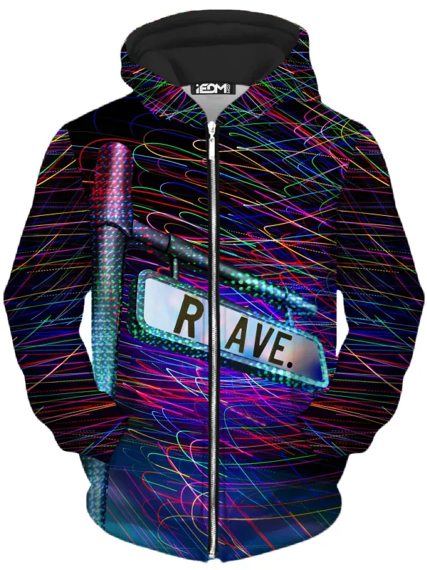 R Avenue Unisex Zip-Up Hoodie sold by iEDM