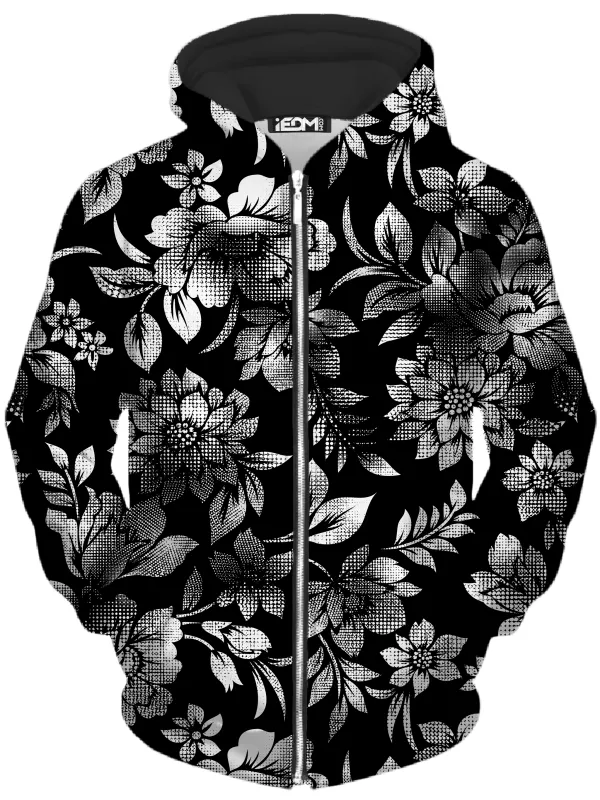 Nature's Candy B&W Unisex Zip-Up Hoodie sold by iEDM