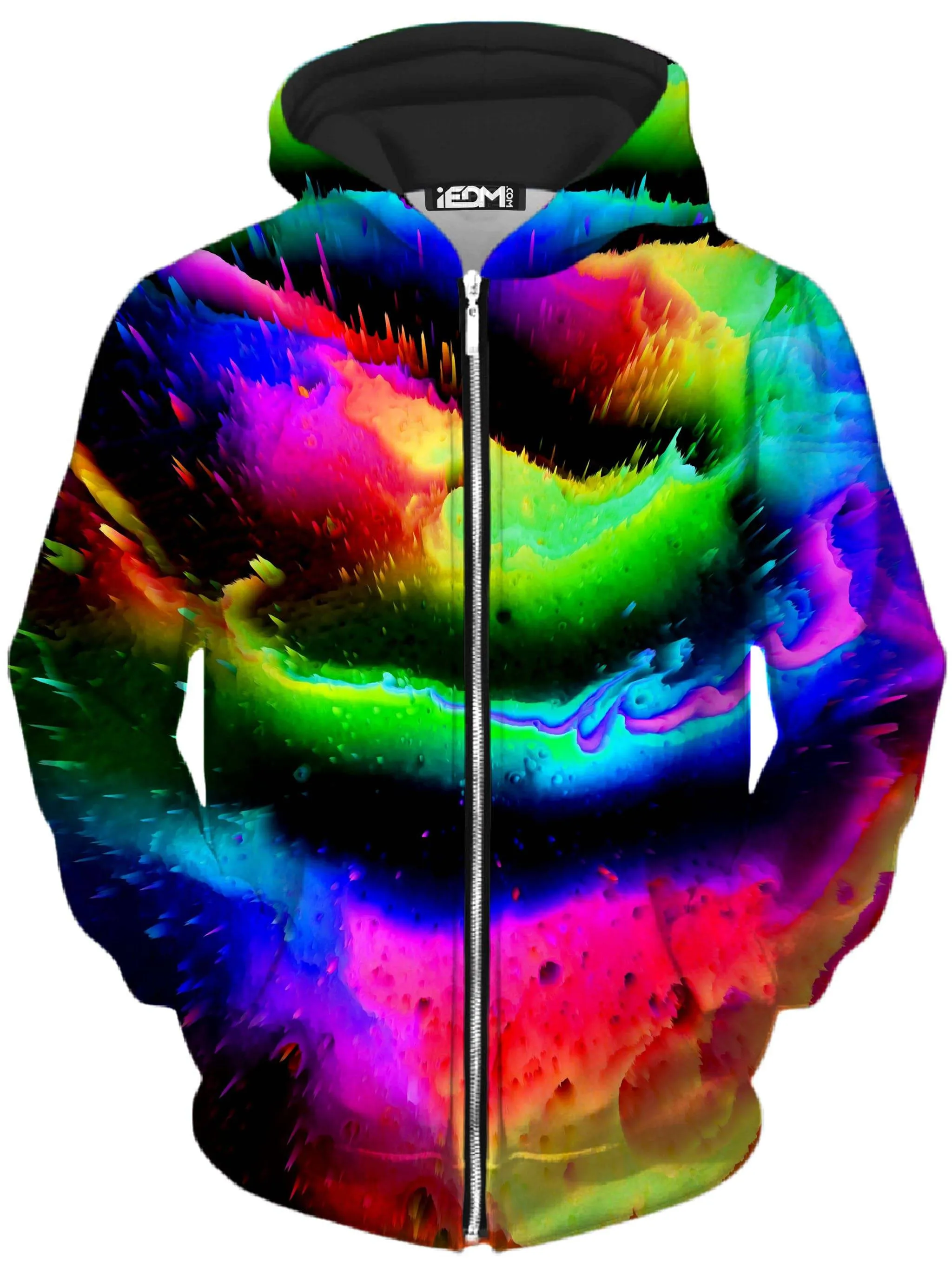 Intergalactic Rush Unisex Zip-Up Hoodie sold by iEDM