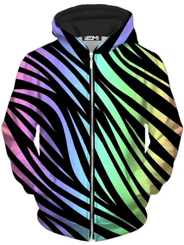 Jungle Rainbow Unisex Zip-Up Hoodie sold by iEDM