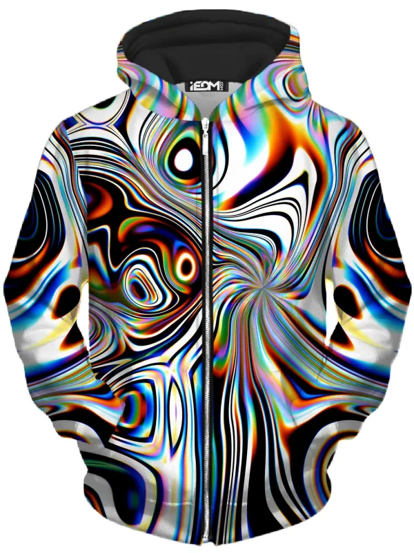 Oil Aura Unisex Zip-Up Hoodie sold by iEDM
