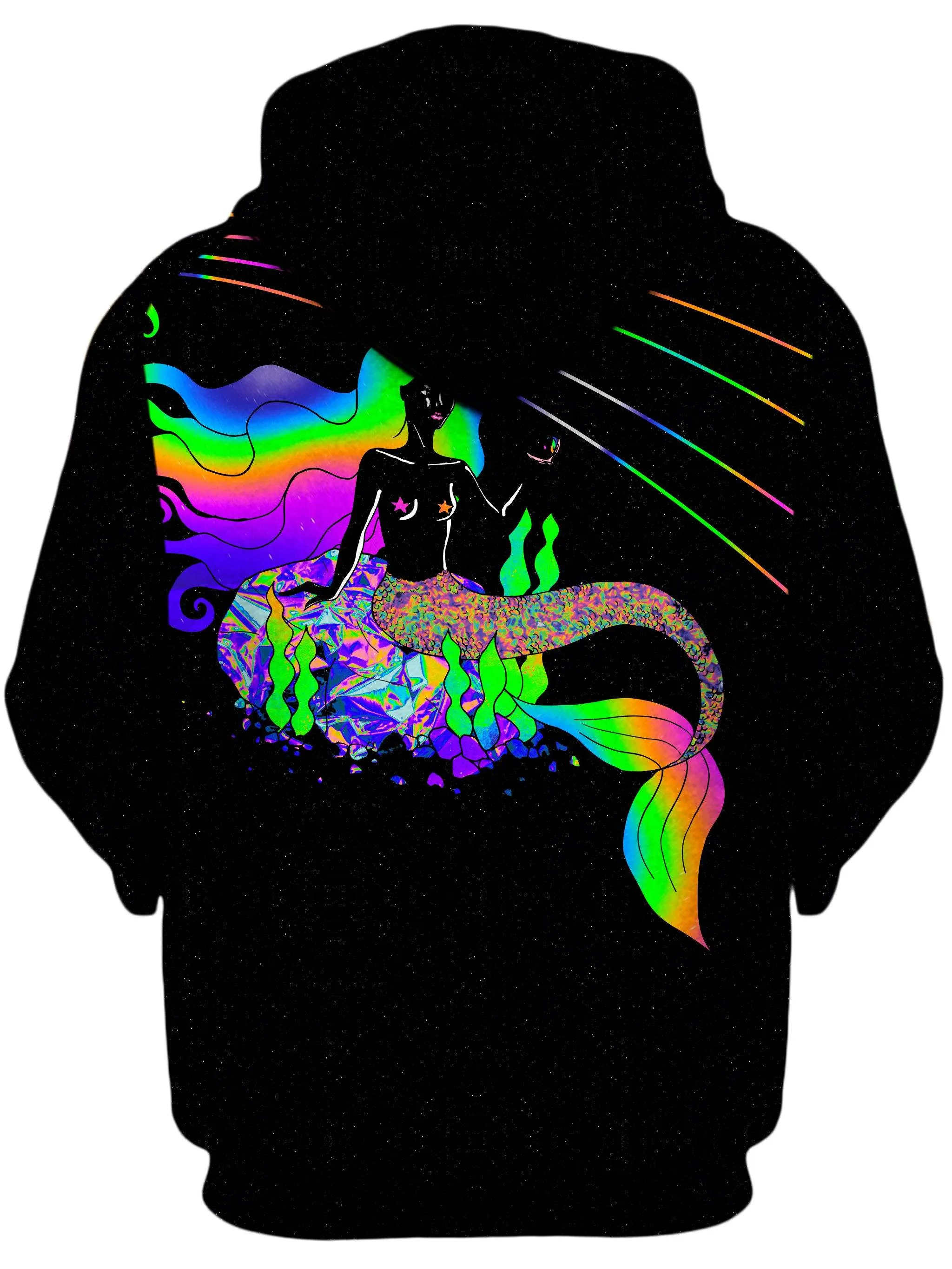 Neon Mermaid Unisex Zip-Up Hoodie sold by iEDM product image thumbnail 2