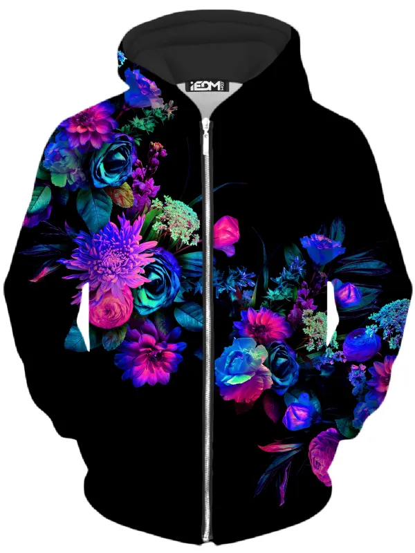 Darkest Bloom Unisex Zip-Up Hoodie sold by iEDM