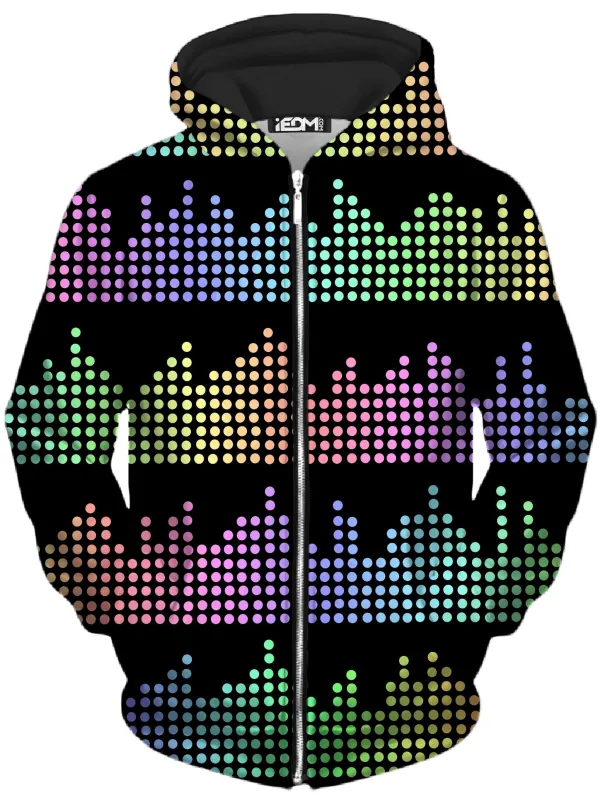 Equalizer Beats Unisex Zip-Up Hoodie sold by iEDM