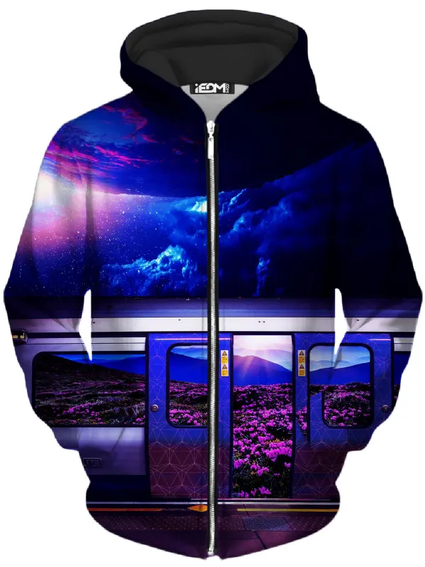 Galactic Express Unisex Zip-Up Hoodie sold by iEDM
