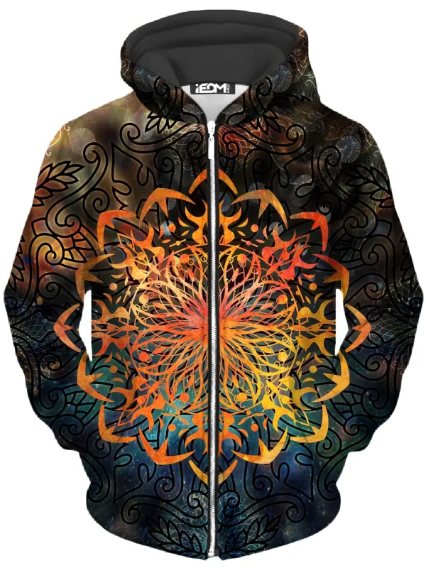 Fire Ornament Unisex Zip-Up Hoodie sold by iEDM