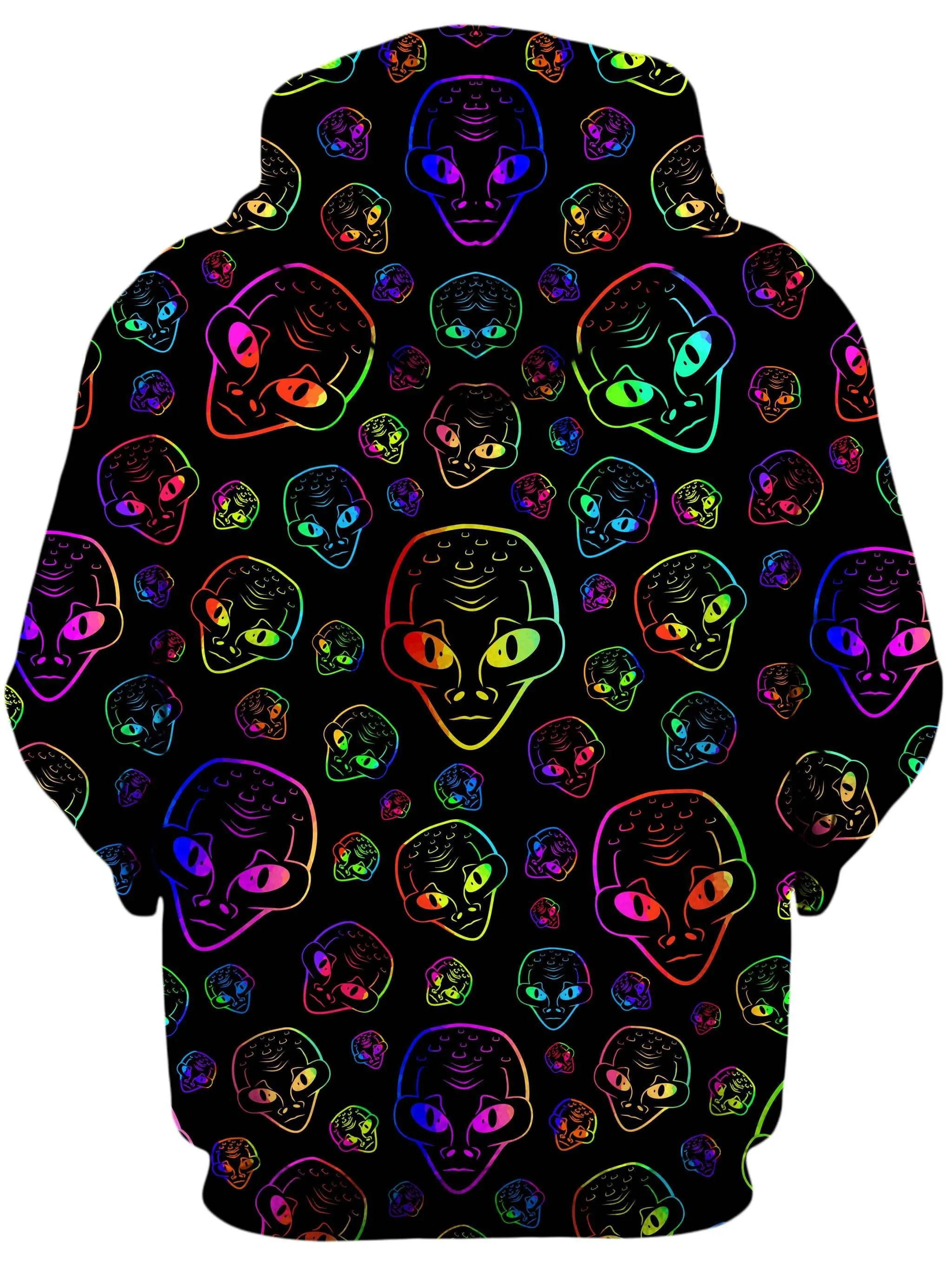 Alien Invasion Unisex Zip-Up Hoodie sold by iEDM product image thumbnail 2