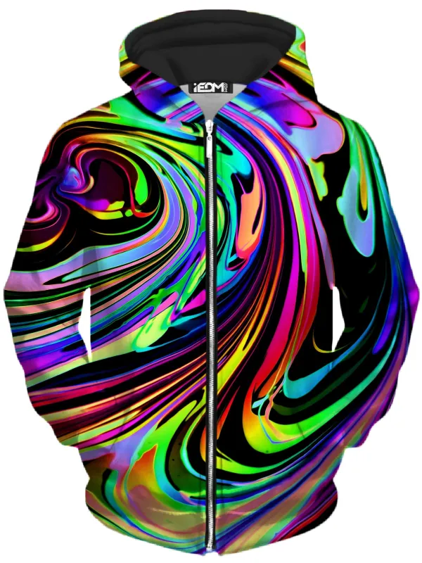 Cosmic Swirl Unisex Zip-Up Hoodie sold by iEDM