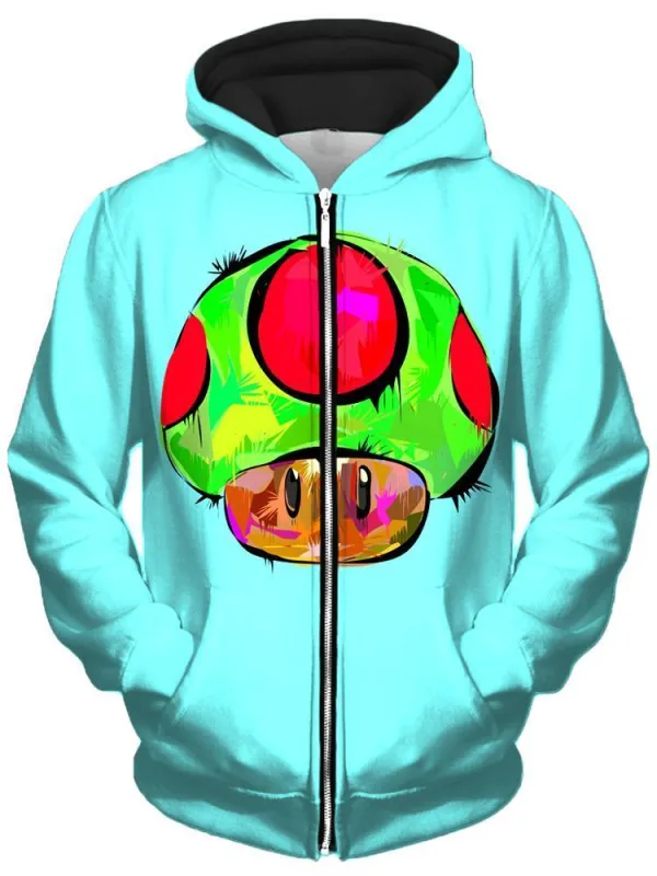 1 Up Unisex Zip-Up Hoodie sold by iEDM