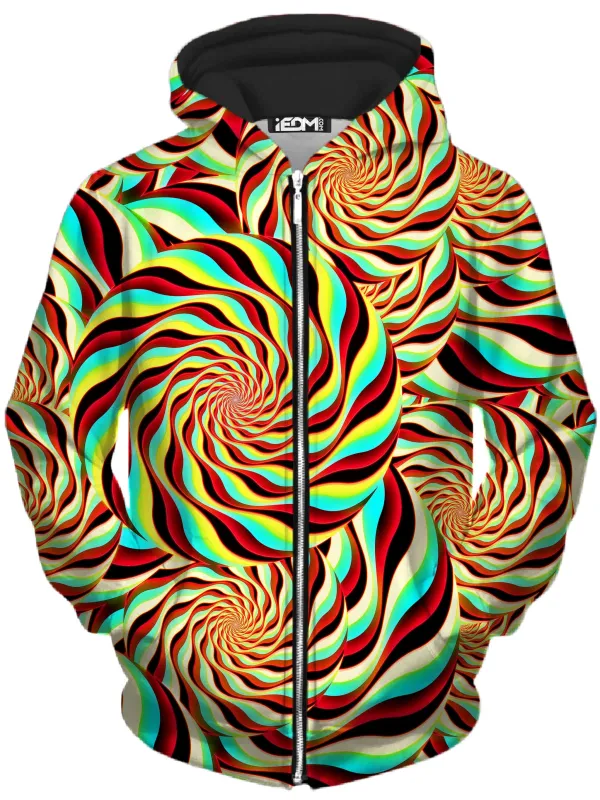 Pineal Swirl Unisex Zip-Up Hoodie sold by iEDM