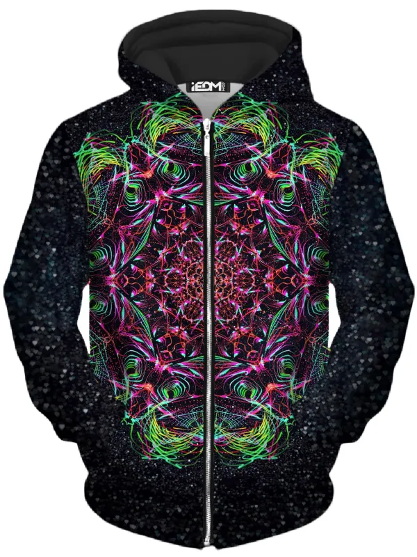 Galactic Portal Unisex Zip-Up Hoodie sold by iEDM