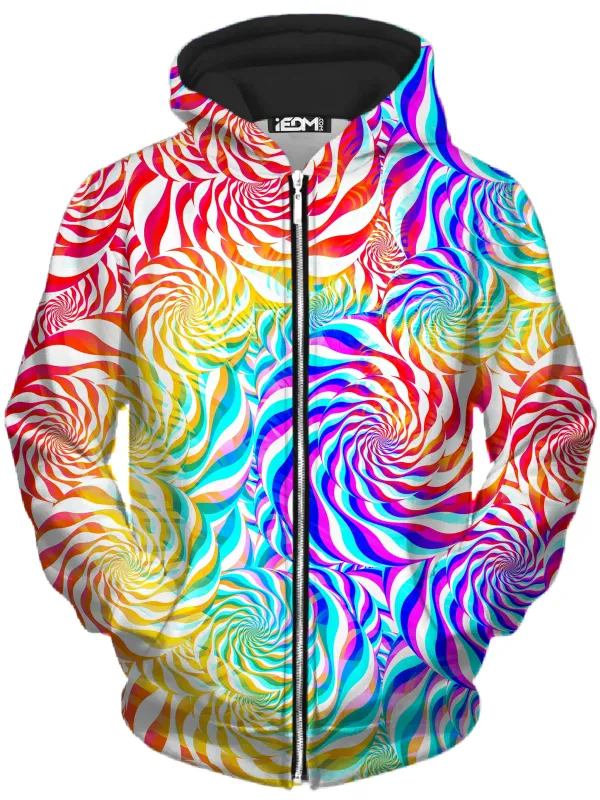 PLUR Rainbow Unisex Zip-Up Hoodie sold by iEDM