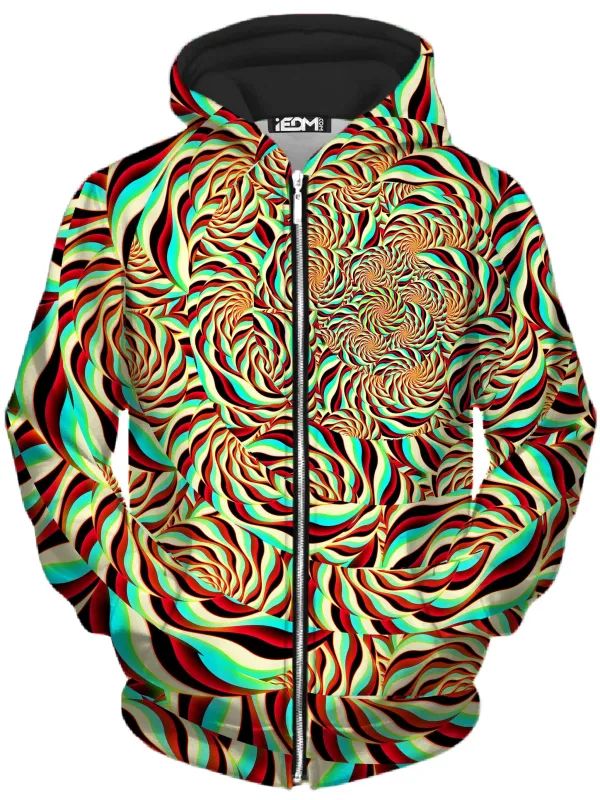 Horizon Trippy Unisex Zip-Up Hoodie sold by iEDM