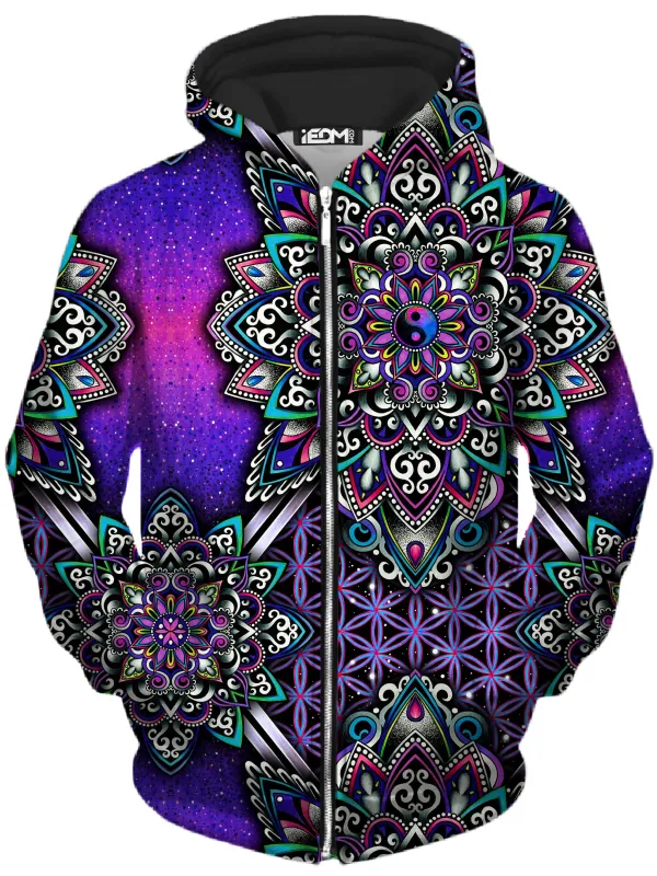 Blooming Balance Unisex Zip-Up Hoodie sold by iEDM
