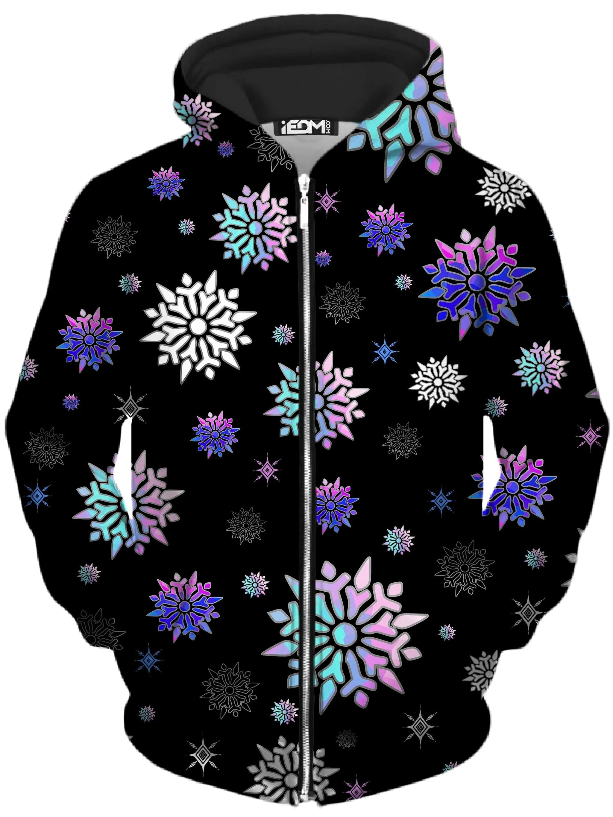 Festive Night Sky Unisex Zip-Up Hoodie sold by iEDM
