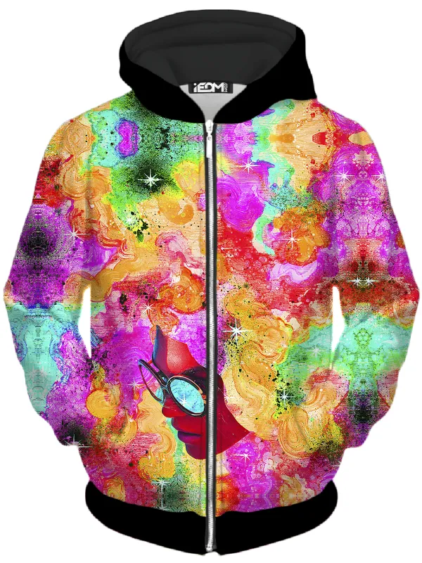 Pure Bliss Unisex Zip-Up Hoodie made by iEDM