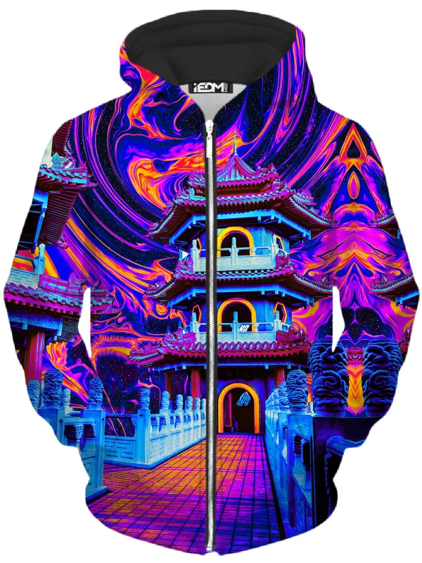 Enlightened Path Unisex Zip-Up Hoodie sold by iEDM