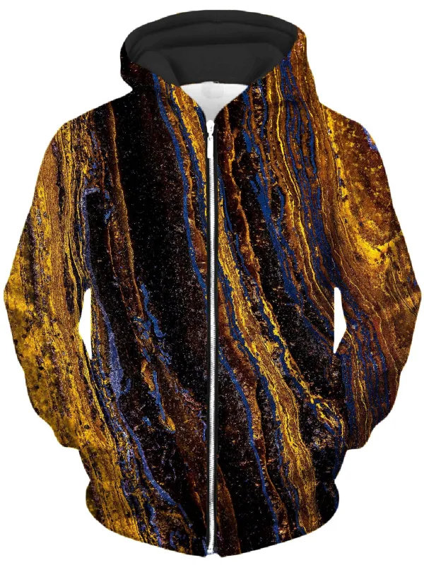 Tiger's Eye Unisex Zip-Up Hoodie sold by iEDM