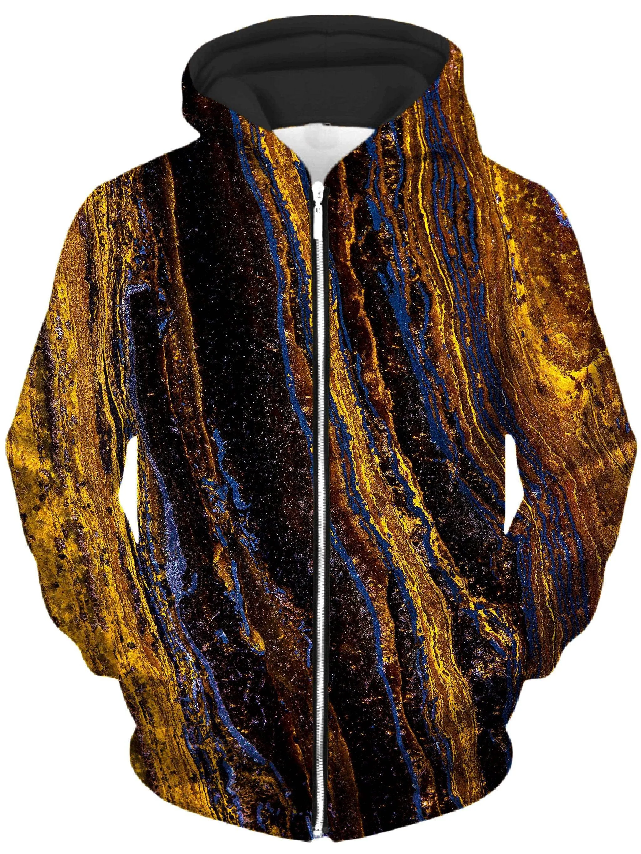Tiger's Eye Unisex Zip-Up Hoodie sold by iEDM