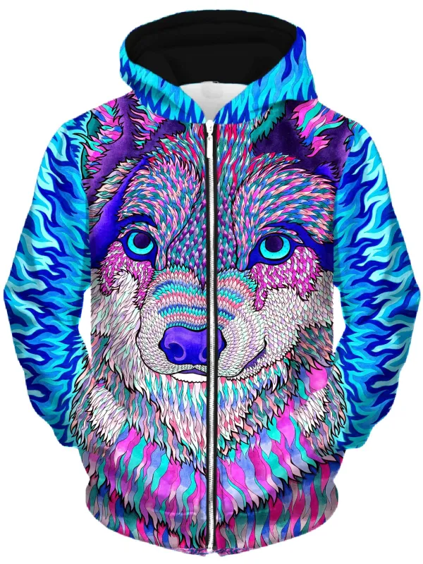 Wolfadelic III Unisex Zip-Up Hoodie sold by iEDM