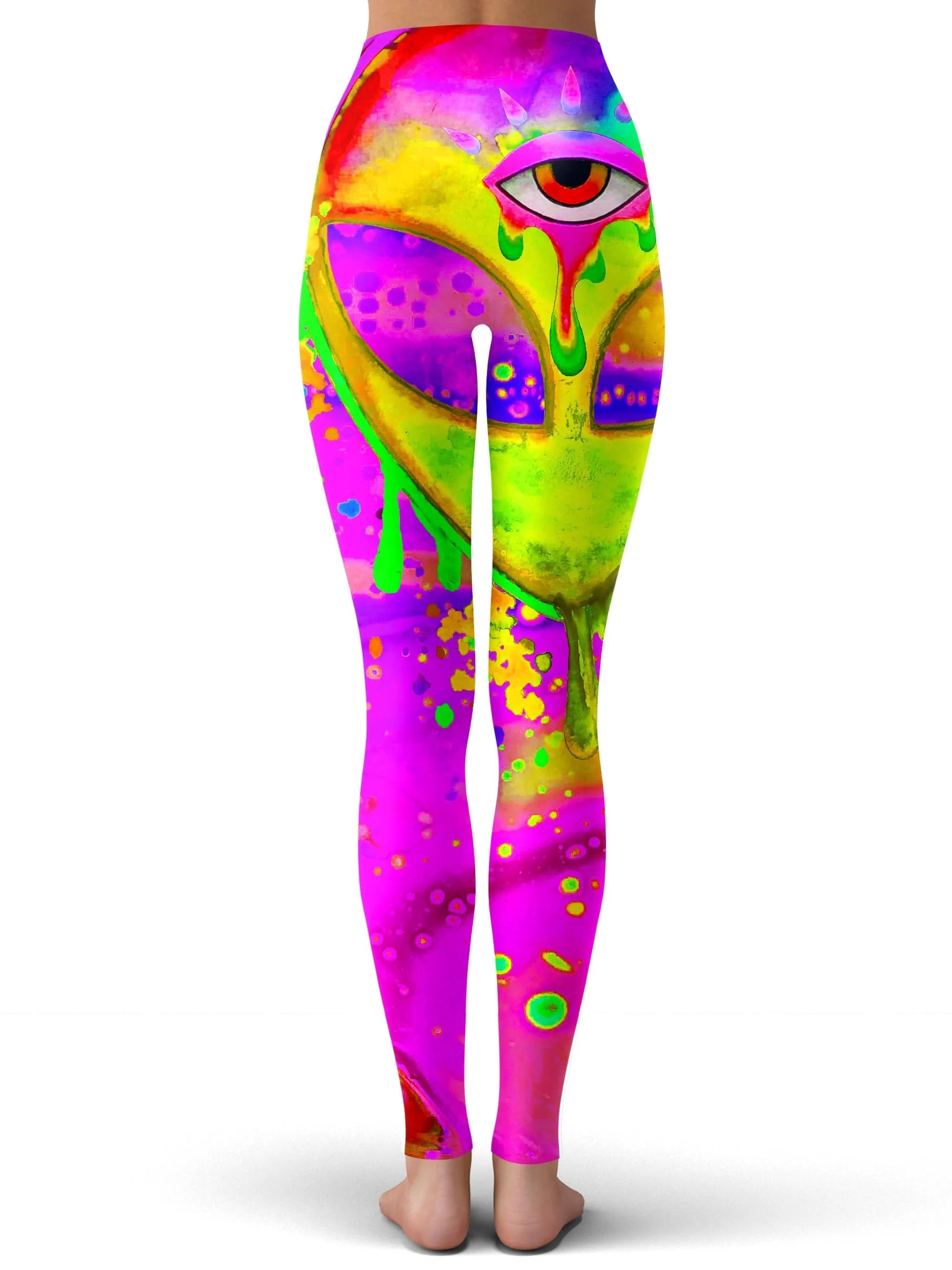 Alien Melt Yellow Leggings sold by iEDM product image thumbnail 3