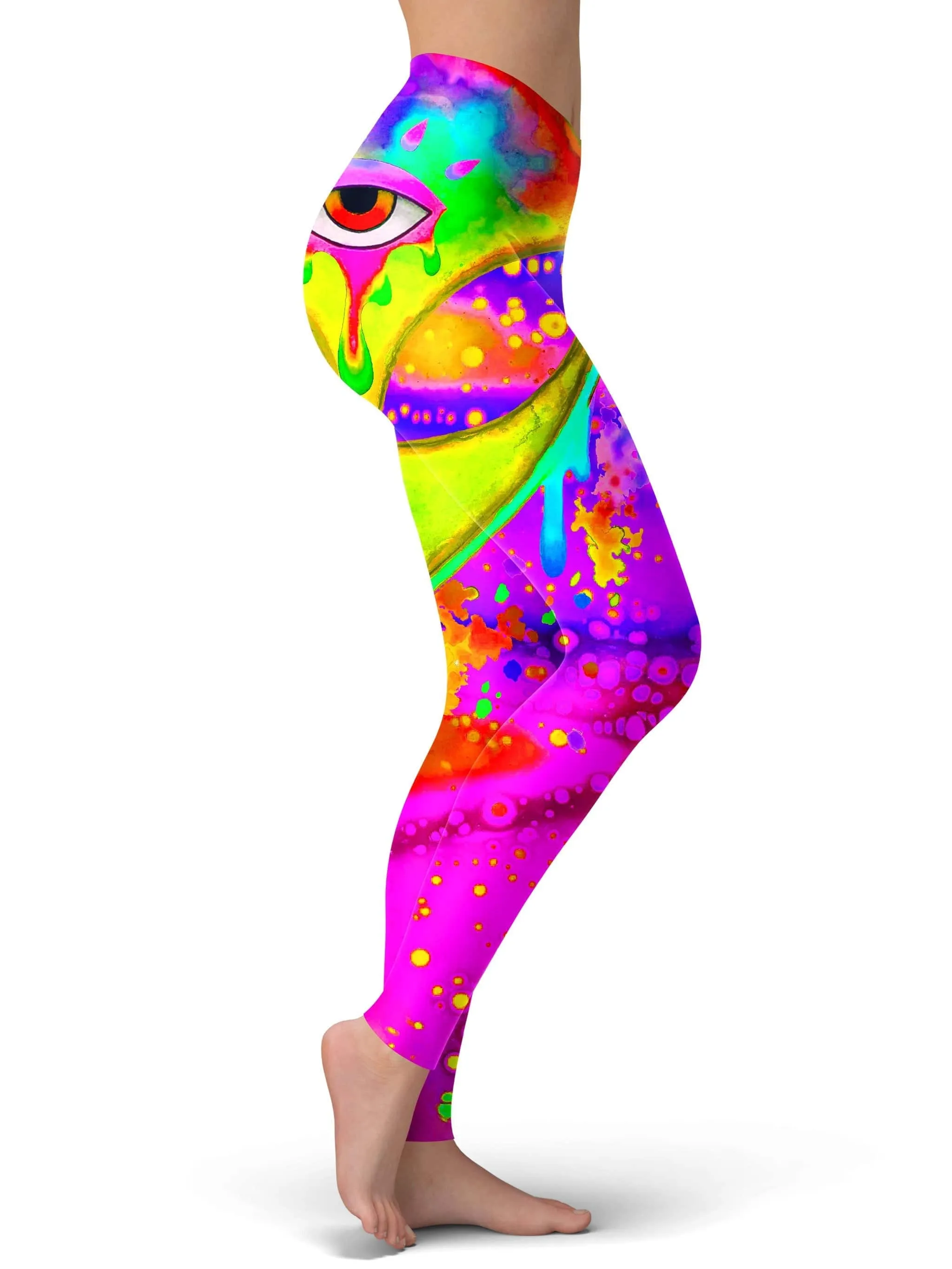 Alien Melt Yellow Leggings sold by iEDM product image thumbnail 2