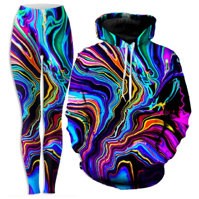 Neon Rift Hoodie and Leggings Combo sold by iEDM