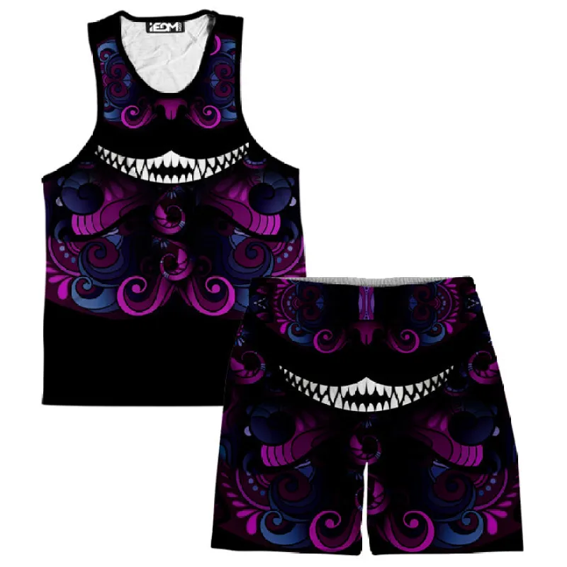 Down the Rabbit Hole Men's Tank and Shorts Combo sold by iEDM