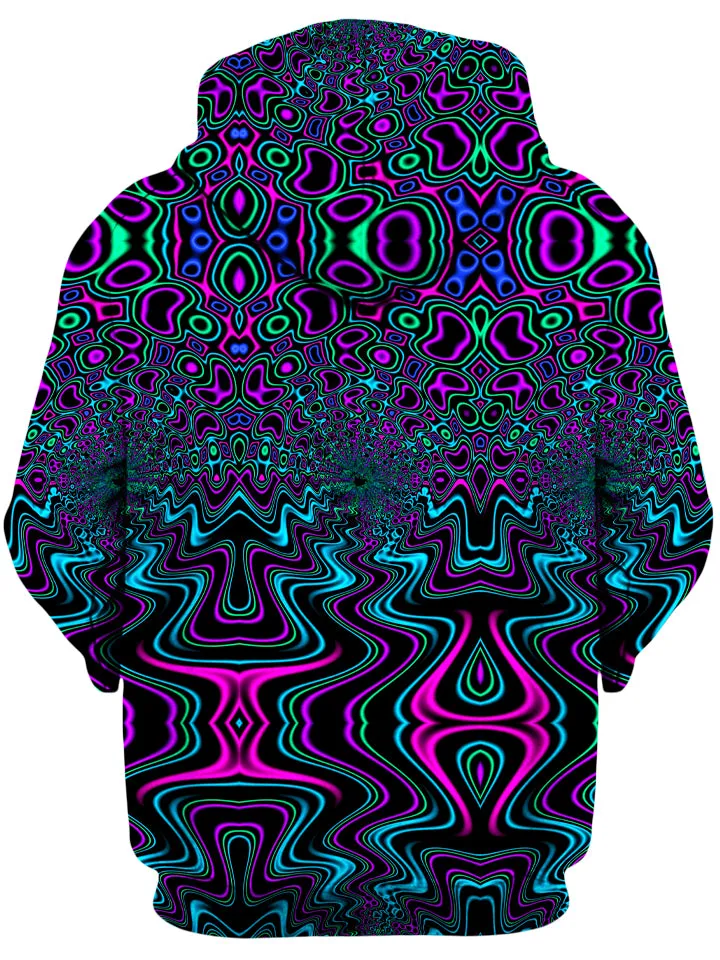 Fractal River Unisex Zip-Up Hoodie sold by iEDM product image thumbnail 2