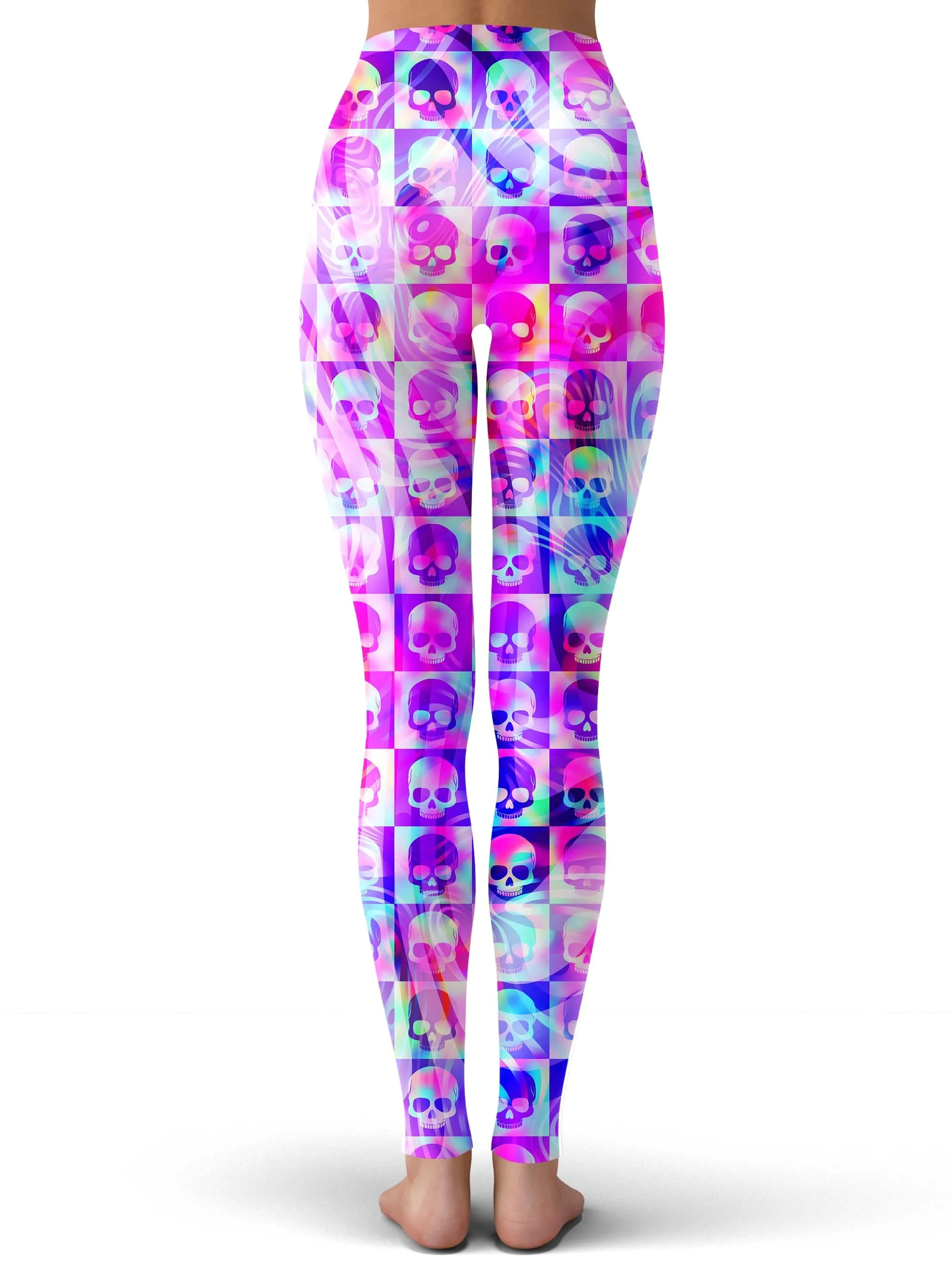 Skull Fam Pink Leggings sold by iEDM product image thumbnail 3