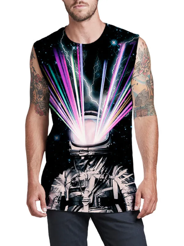 80's Astronaut Men's Muscle Tank made by iEDM