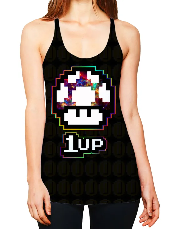 Level Up Mushroom Women's Tank made by iEDM