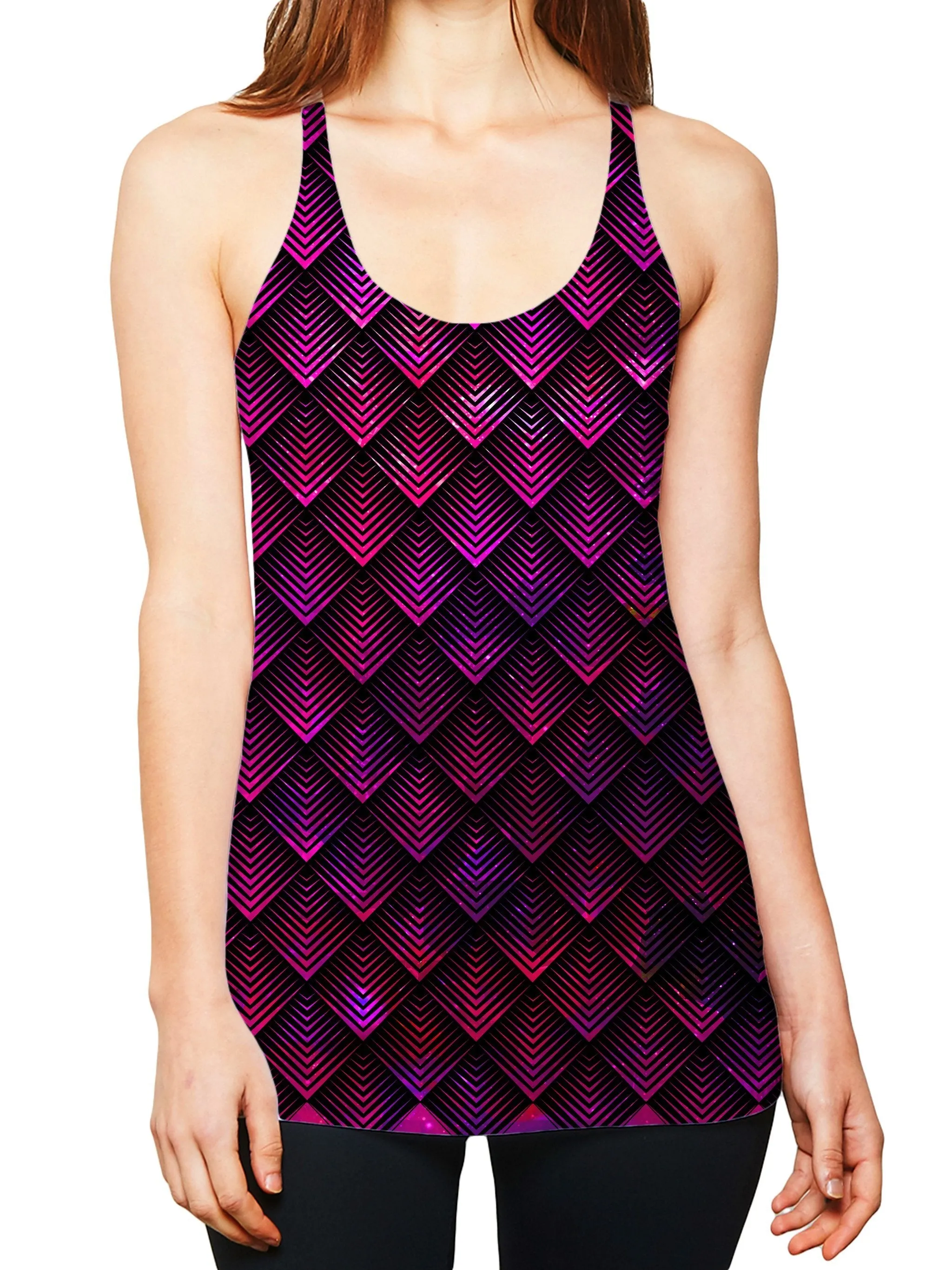 Galactic Dragon Scale Pink Women's Tank sold by iEDM