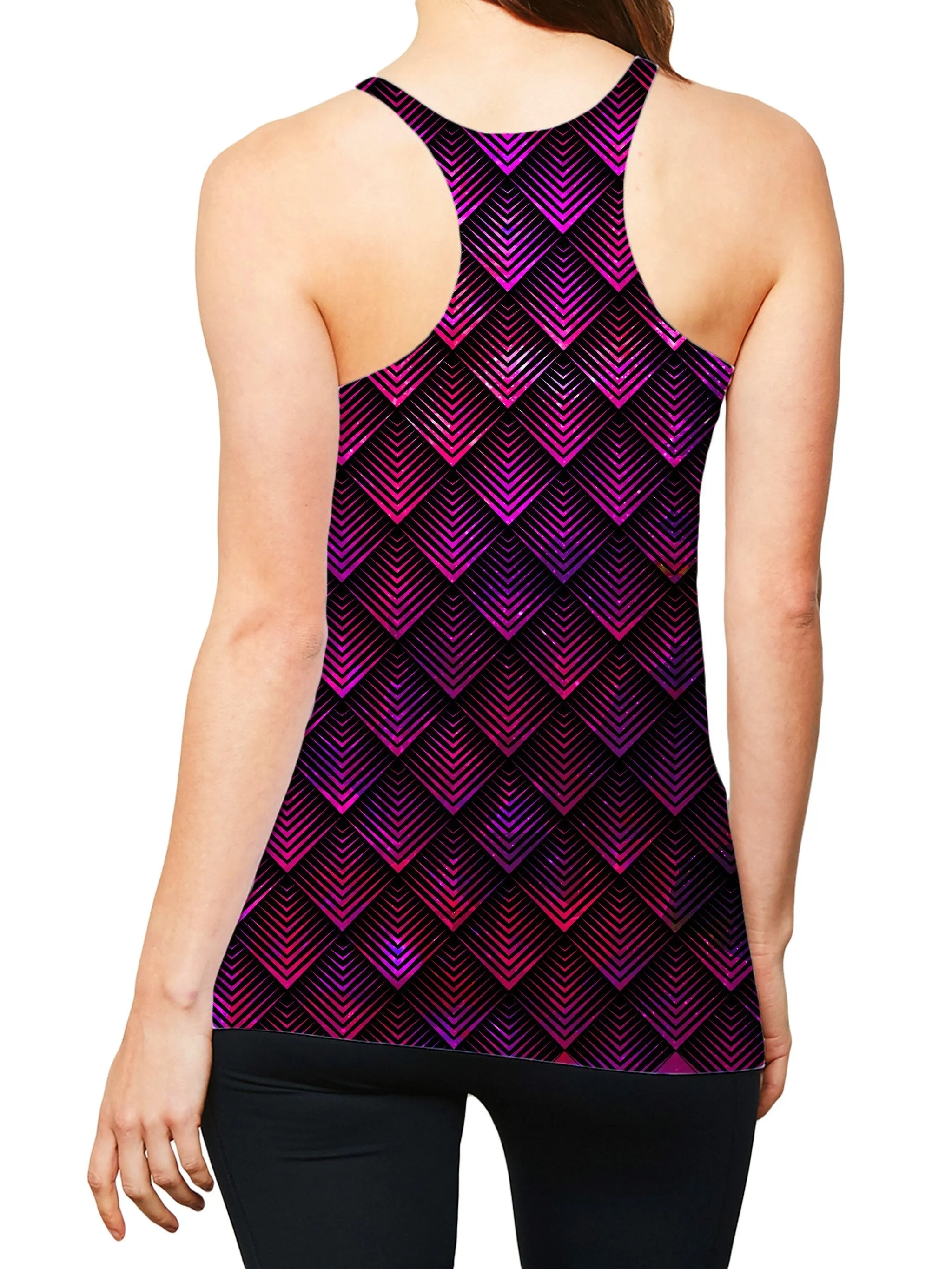 Galactic Dragon Scale Pink Women's Tank sold by iEDM product image thumbnail 2