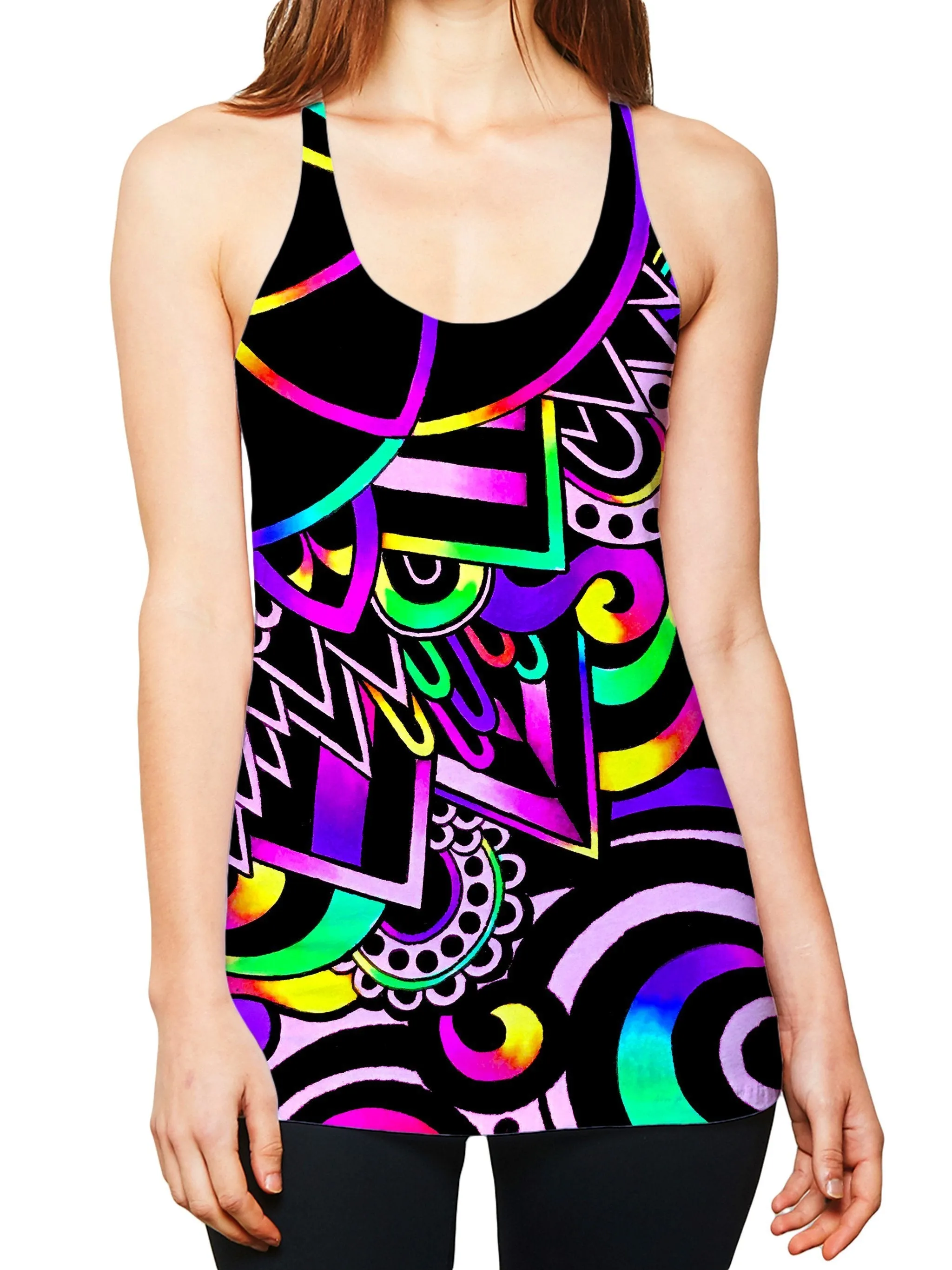White Doodle Magic Women's Tank sold by iEDM