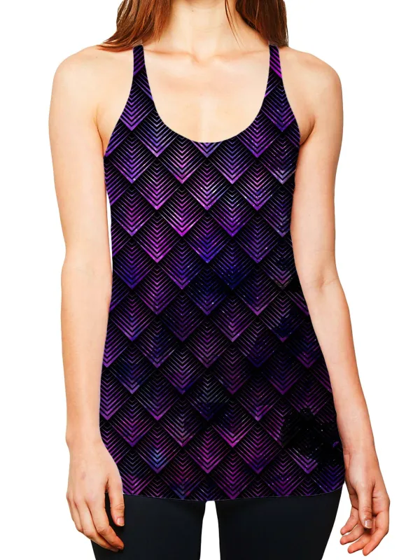 Galactic Dragon Scale Purple Women's Tank made by iEDM