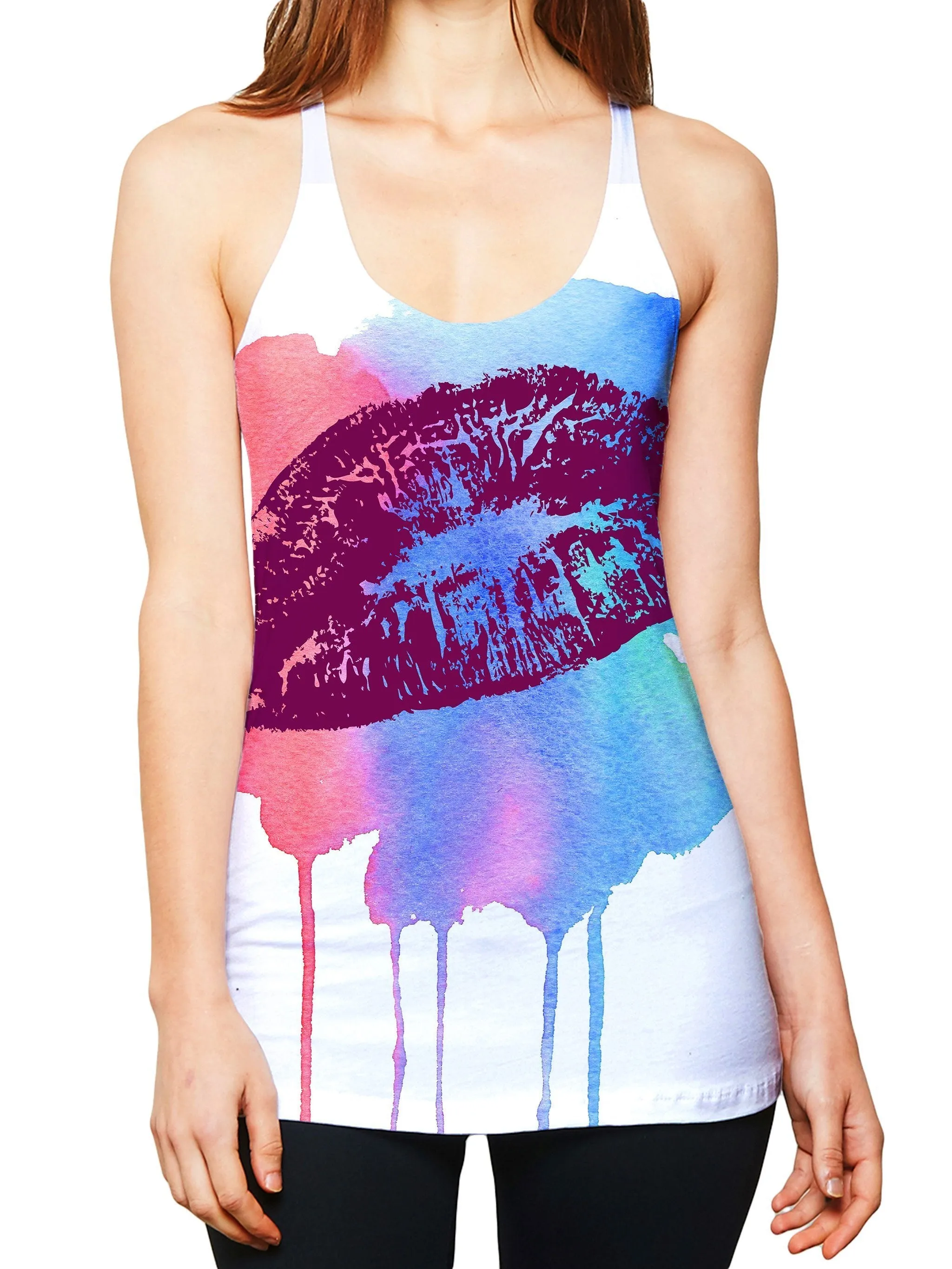Painted Lips Women's Tank Top sold by iEDM