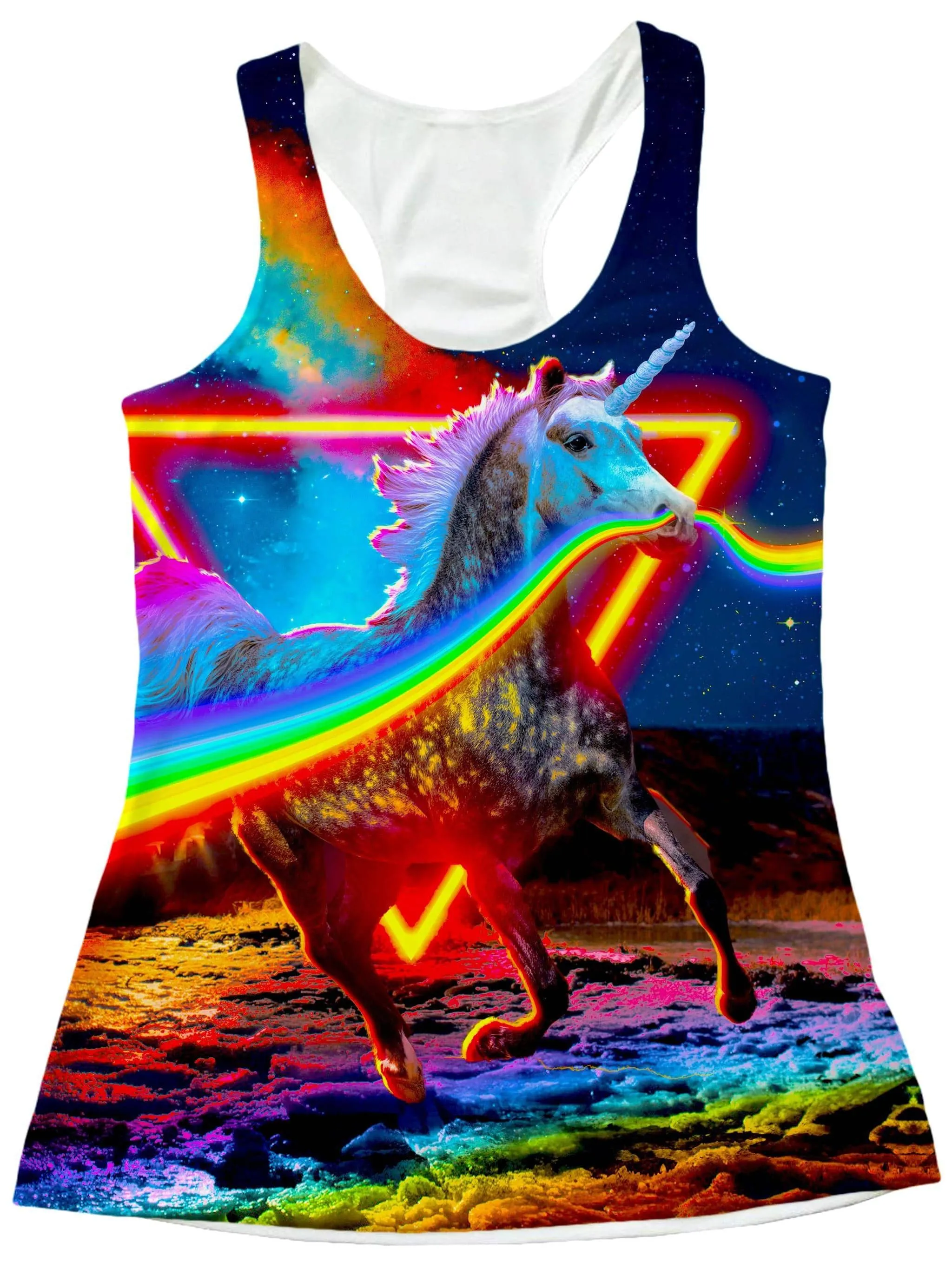 Rainbow Unicorn Women's Tank sold by iEDM product image thumbnail 2