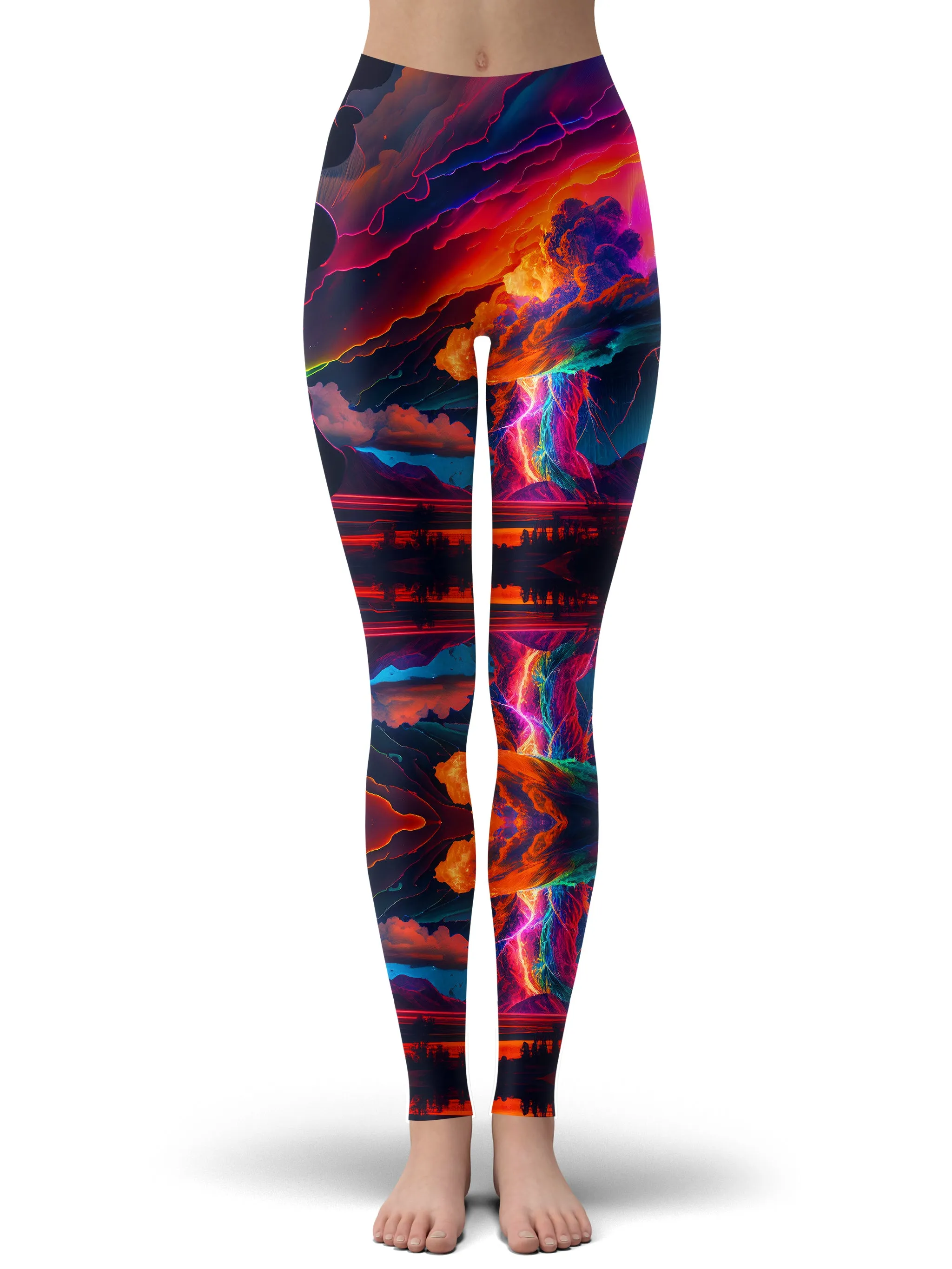 Rainbow Storm Leggings sold by iEDM