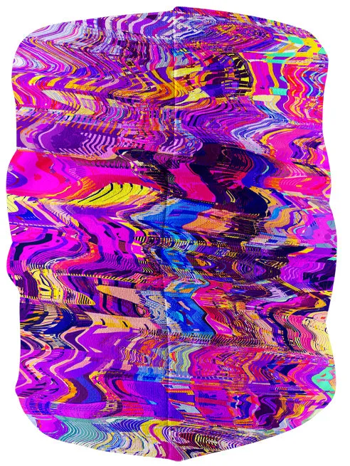 Purple Acid Glitch Waves Bandana Mask sold by iEDM product image thumbnail 2